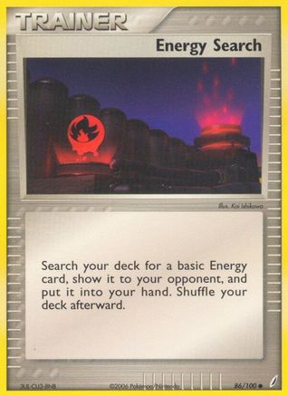 Energy Search - 086/100 - Crystal Guardians Reverse Holofoil