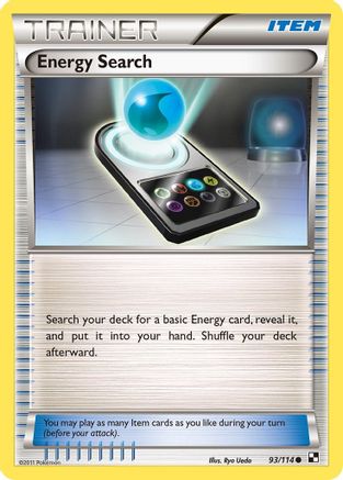 Energy Search 093/114 - Black and White Reverse Holofoil - Common