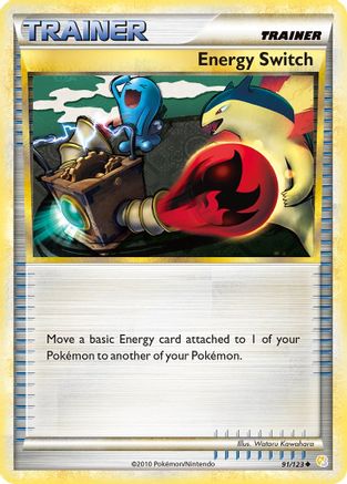 Energy Switch 091/123 - HeartGold SoulSilver Normal - Uncommon