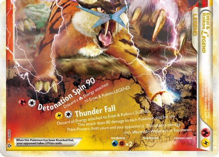 Entei & Raikou Legend (bottom) 091 - Unleashed Holofoil - Ultra Rare