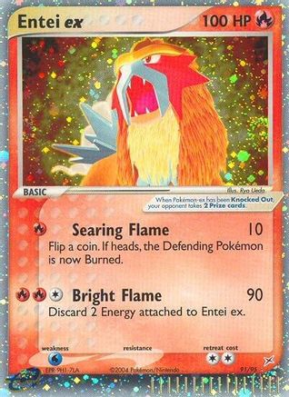 Entei ex 091 - Team Magma vs Team Aqua Holofoil - Ultra Rare