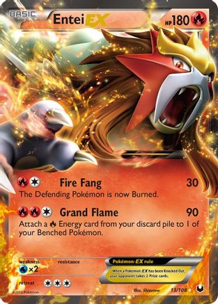 Entei EX 013 - Dark Explorers Holofoil - Ultra Rare