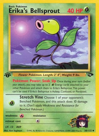 Erika's Bellsprout 38/132 - Gym Challenge 1st Edition