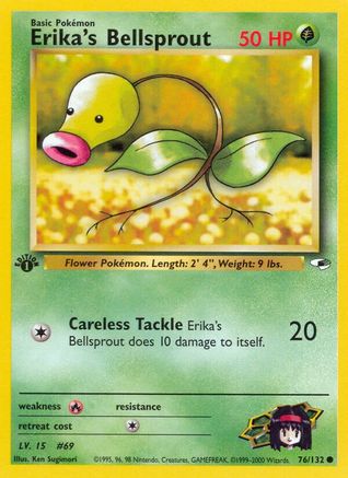 Erika's Bellsprout 76/132 - Gym Heroes 1st Edition