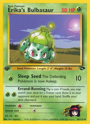 Erika's Bulbasaur 39/132 - Gym Challenge 1st Edition