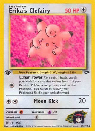 Erika's Clefairy 040/132 - Gym Challenge 1st Edition - Uncommon