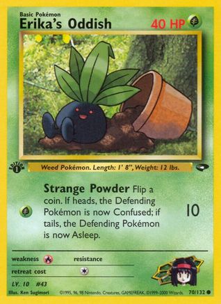 Erika's Oddish 070/132 - Gym Challenge 1st Edition - Common