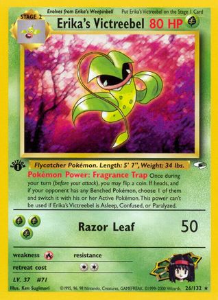 Erika's Victreebel 026/132 - Gym Heroes 1st Edition - Rare