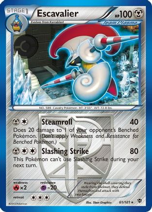 Escavalier 61/101 - Plasma Blast Reverse Holofoil