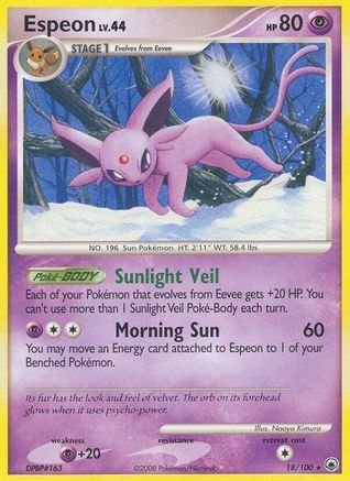 Espeon - 018/100 - Majestic Dawn Reverse Holofoil
