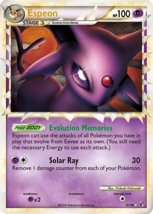 Espeon 81/90 - HSUndaunted Holofoil