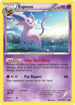 Espeon 048/108 - Dark Explorers Reverse Holofoil - Rare