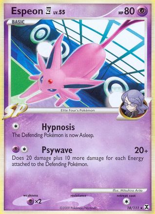 Espeon E4 - 018/111 - Rising Rivals Reverse Holofoil