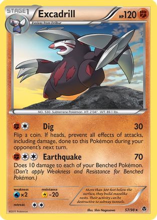 Excadrill 57/98 - Emerging Powers Reverse Holofoil