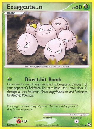 Exeggcute 82/123 - Mysterious Treasures Reverse Holofoil