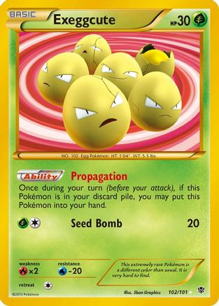 Exeggcute (102 Secret Rare) 102 - Plasma Blast Holofoil - Secret Rare