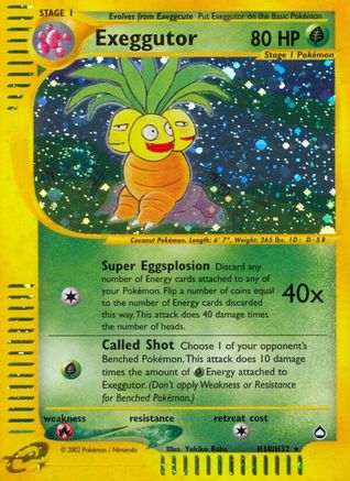 Exeggutor (H10) H10 - Aquapolis Holofoil - Holo Rare
