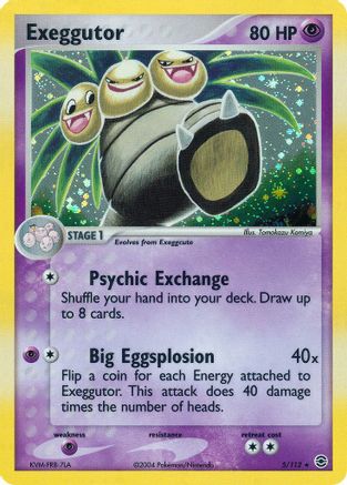 Exeggutor 005 - FireRed & LeafGreen Holofoil - Holo Rare
