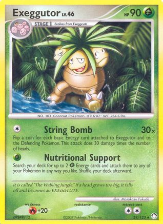 Exeggutor (24/123) - Mysterious Treasures Reverse Holofoil - Rare