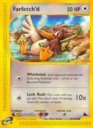 Farfetch'd 055 - Skyridge Reverse Holofoil - Common
