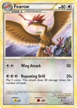 Fearow - 015/95 - Unleashed Reverse Holofoil