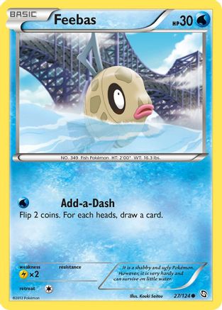 Feebas 027 - Dragons Exalted Reverse Holofoil - Common