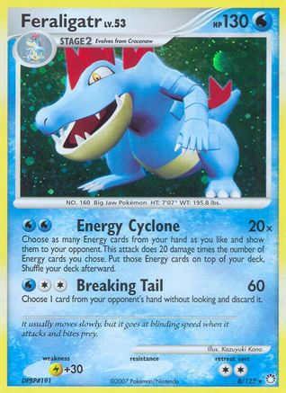 Feraligatr - 008/123 - Mysterious Treasures Reverse Holofoil