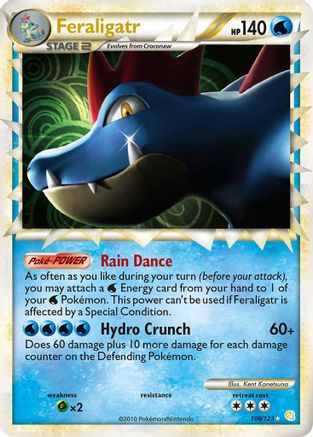 Feraligatr 108/123 - HeartGold & SoulSilver Holofoil