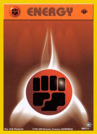 Fighting Energy 106/111 - Neo Genesis 1st Edition - Common