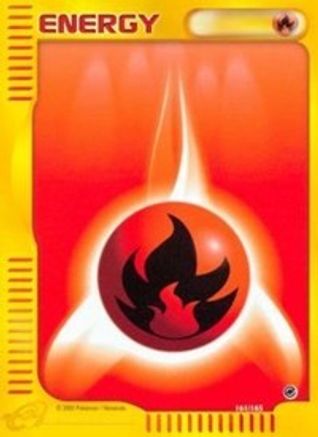 Fire Energy 161/165 - Expedition Base Set Reverse Holofoil