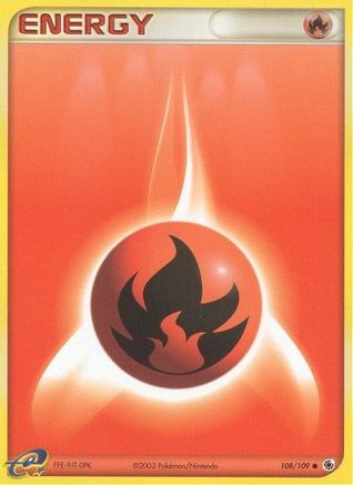 Fire Energy 108/109 - Ruby and Sapphire Normal - Common