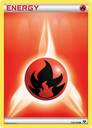 Fire Energy 133 - XY Base Set Normal - Common