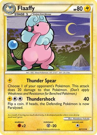 Flaaffy 042/123 - HeartGold SoulSilver Reverse Holofoil - Uncommon