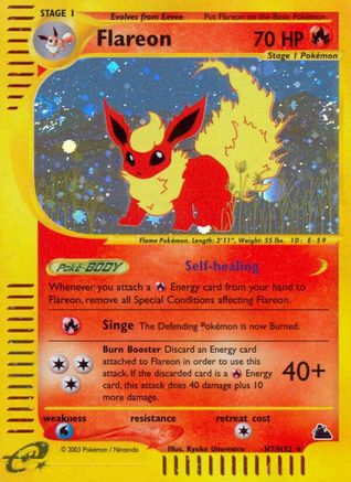 Flareon (H7) 0H7 - Skyridge Holofoil - Holo Rare