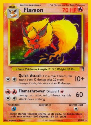 Flareon 10/110 - Legendary Collection Holofoil