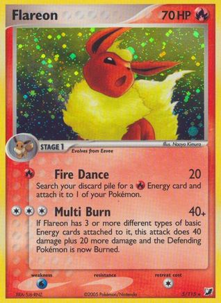 Flareon - 005/115 - Unseen Forces Reverse Holofoil