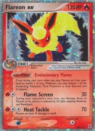 Flareon ex 108 - Delta Species Holofoil - Ultra Rare