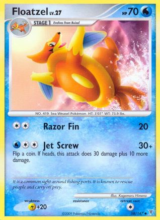 Floatzel 58/147 - Supreme Victors Reverse Holofoil