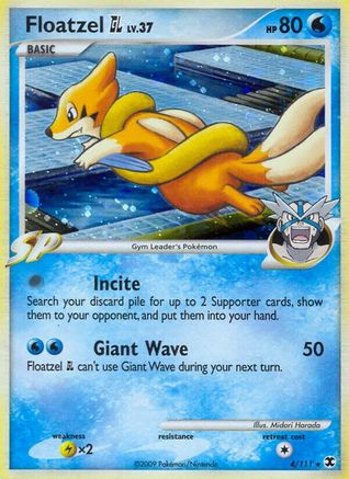 Floatzel GL - 004/111 - Rising Rivals Reverse Holofoil