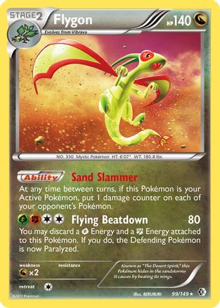 Flygon 099 - Boundaries Crossed Reverse Holofoil - Holo Rare