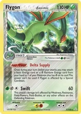 Flygon (Delta Species) - 007/110 - Holon Phantoms Holofoil
