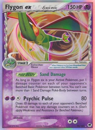 Flygon ex (Delta Species) - 092/101 - Dragon Frontiers Holofoil