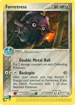 Forretress 028 - Dragon Reverse Holofoil - Uncommon