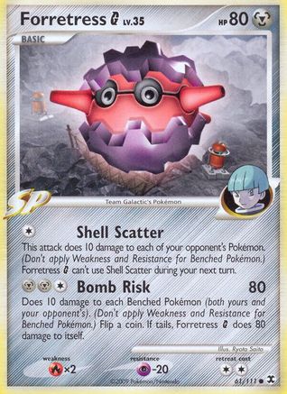 Forretress G - 061/111 - Rising Rivals Reverse Holofoil