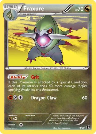 Fraxure (14) 014 - Dragon Vault Holofoil - Holo Rare
