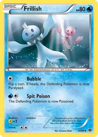 Frillish 034 - Next Destinies Reverse Holofoil - Uncommon