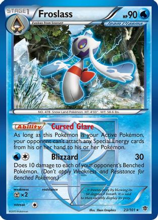Froslass (Team Plasma) 023/101 - Plasma Blast Reverse Holofoil - Rare
