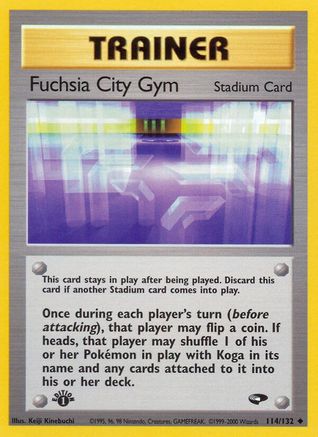 Fuchsia City Gym 114/132 - Gym Challenge 1st Edition - Uncommon
