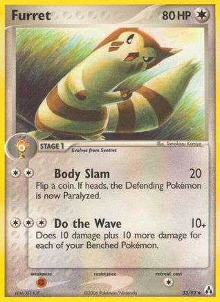 Furret 033/92 - Legend Maker Reverse Holofoil - Uncommon