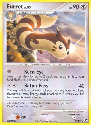 Furret (27/132) - Secret Wonders Reverse Holofoil - Rare